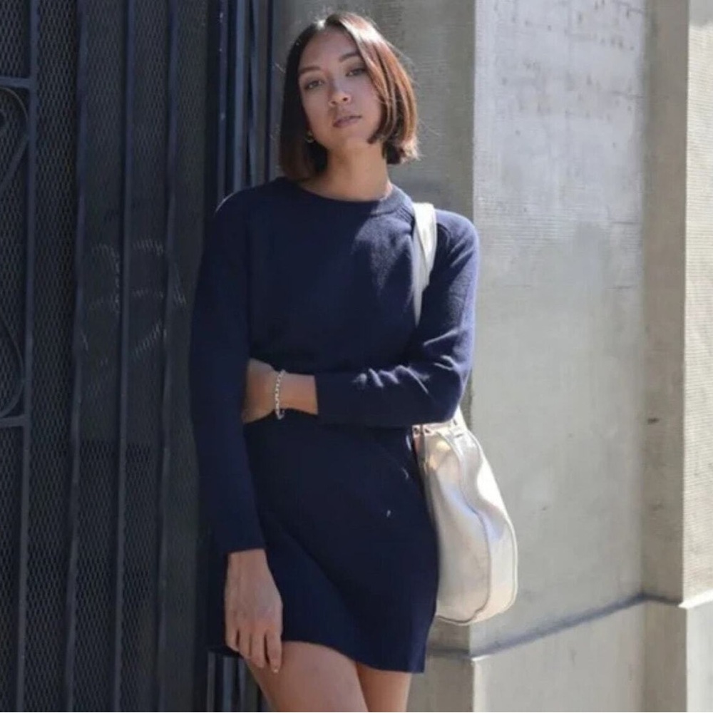 Thakoon Wool Navy Sweater Dress XS